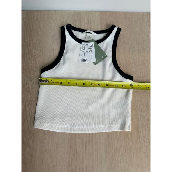 H&M Cotton Ribbed White Tanktop - New - Picture 3 of 5